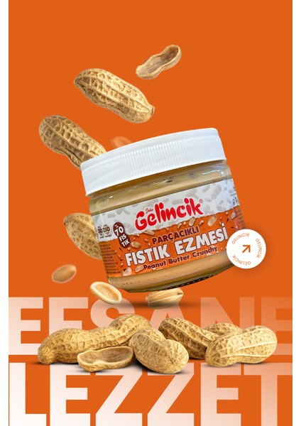 Parçacıklı Fıstık Ezmesi 320 gr Kavanoz modelleri