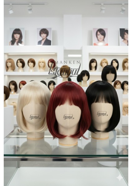 Gerçekçi Formda Peruk Kafa Mankeni – Gözlük ve Takı Sergileme Için Ideal modelleri