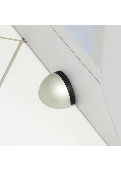 5 ADET Çap 4 CM Büyük Yarım Ay Yapışkanlı veya Vidalı Kullanılabilen Kapı Stoperi (TAMPON)