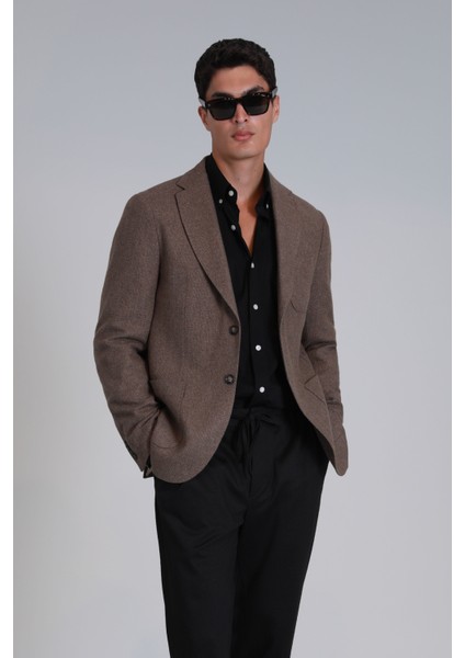 Daniel Spor Erkek Blazer Ceket Slim Fit Açık Gri