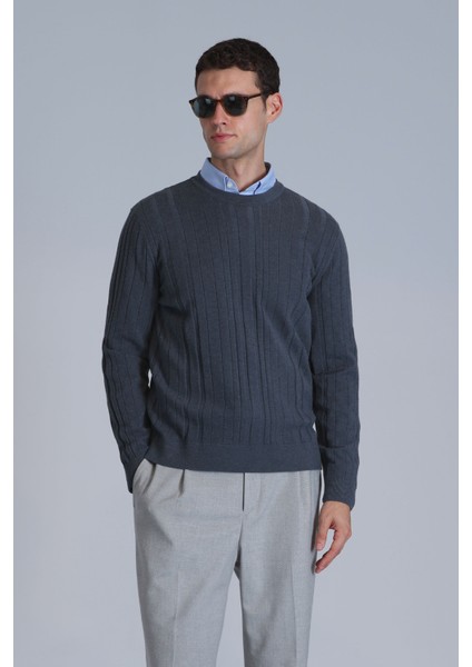 Lucky Erkek Kazak Lacivert