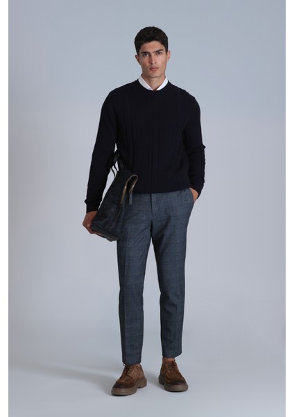 Peter Smart Erkek Chino Pantolon Slim Fit Gri