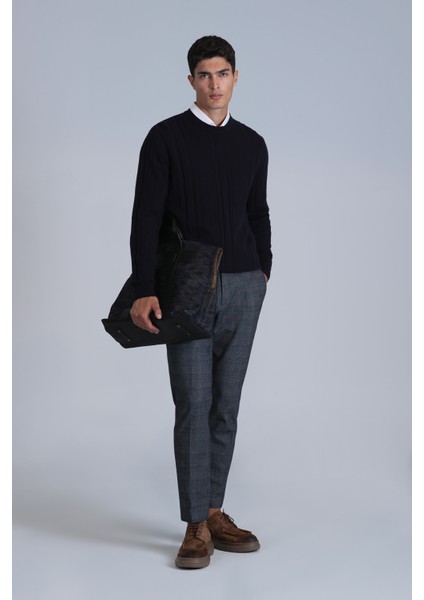Peter Smart Erkek Chino Pantolon Slim Fit Gri