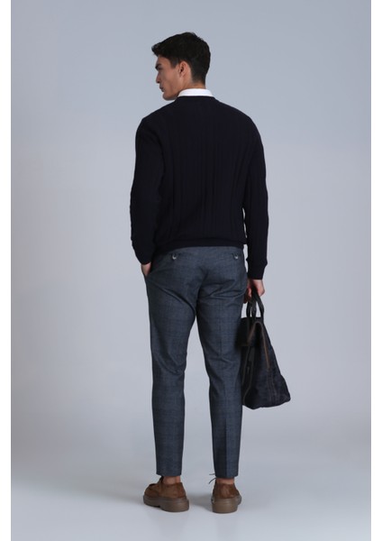 Peter Smart Erkek Chino Pantolon Slim Fit Gri
