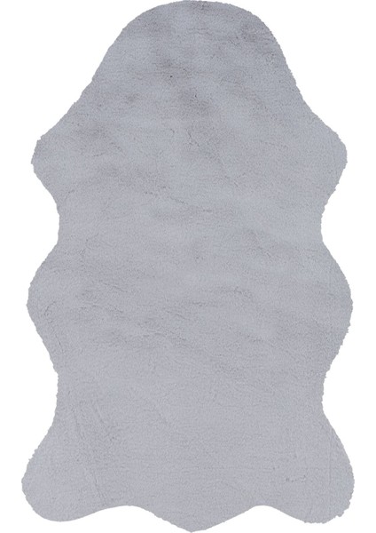 Meloni Gri - Yıkanabilir Peluş Halı | Kaymaz Yumuşak Halı