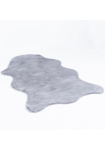Meloni Gri - Yıkanabilir Peluş Halı | Kaymaz Yumuşak Halı modelleri
