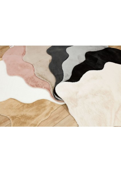 Meloni Gri - Yıkanabilir Peluş Halı | Kaymaz Yumuşak Halı