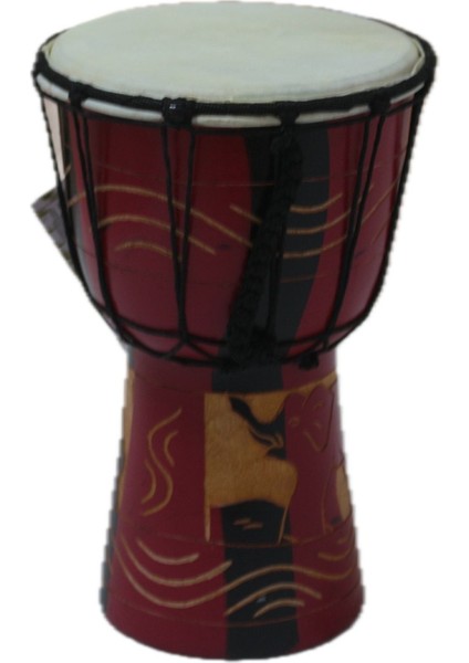 Ahşap Djembe Otantik Çalgı 008 30CM Mahonı Agacı Keçi Derisi fırsatları