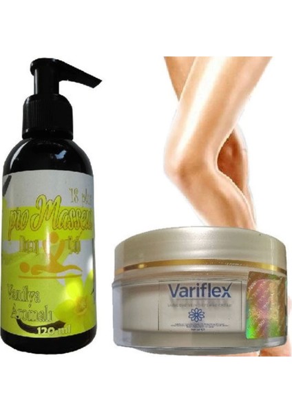 Promasseur Plus Vanilya Aromalı Masaj Yağı-Variflex Krem ile