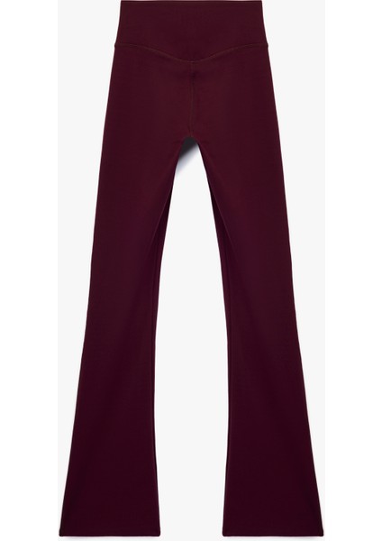 Yüksek Bel Ispanyol Paça Dikiş Detaylı Spor Tayt fiyatları