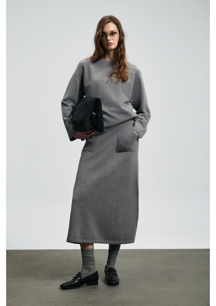 Holly Kadın Kazak Siyah