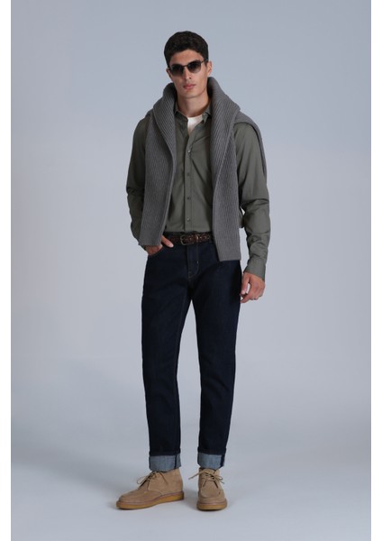 Grant Smart Jean Erkek Pantolon Slim Fit Mavi