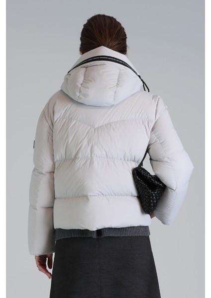 Shay Kaz Tüyü Kadın Mont Siyah