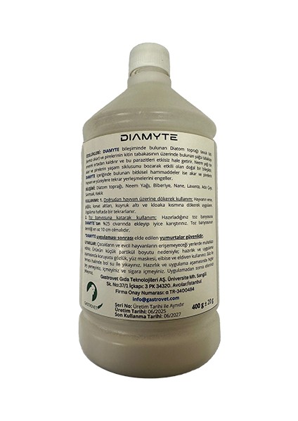 Diamyte Tavuk Kırmızı Akar ve Pire Tozu 400 G fiyatları