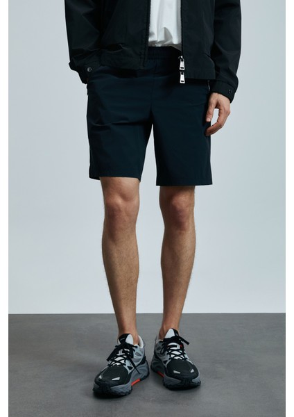 Second Erkek Şort Eşofman Siyah