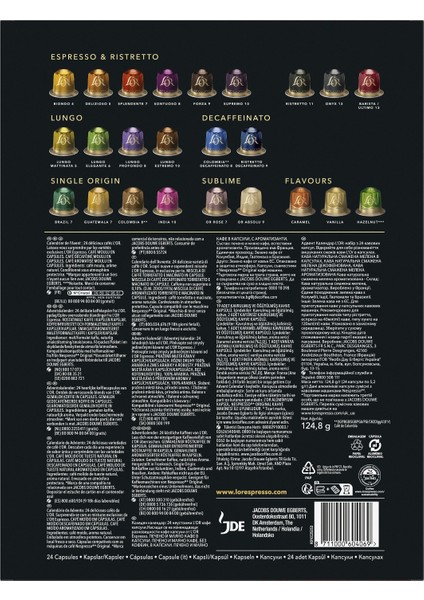 Advent Calendar 24 Adet Nespresso Uyumlu Alüminyum Kapsül Kahve modelleri