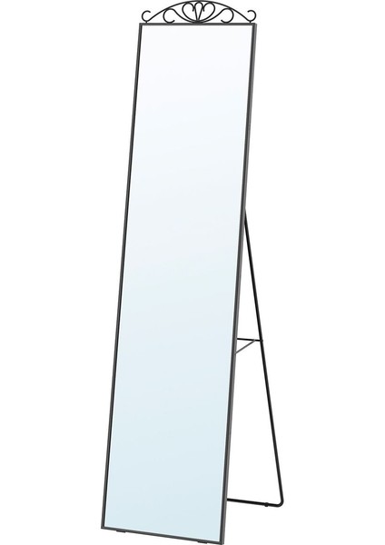 Ayaklı Boy Aynası, Siyah, 40X167 cm