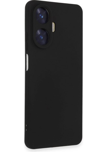 Realme C55 Kılıf Nano Içi Kadife Silikon - Siyah