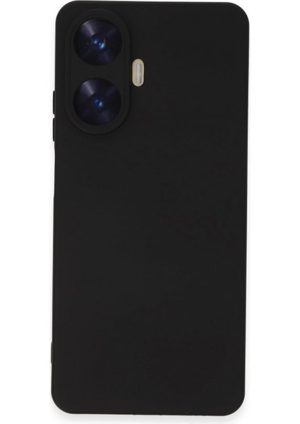 Realme C55 Kılıf Nano Içi Kadife Silikon - Siyah modelleri