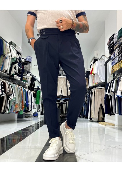 Erkek Old Money Italyan Kesim Pantolon