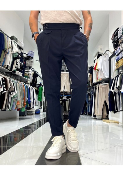 Erkek Old Money Italyan Kesim Pantolon