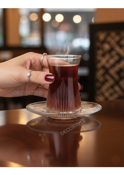 Çay Bardağı Hisar 12 Parça 6 Kişilik