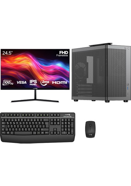 TX7529 I5 14400 16GB Ddr4 Ram 1tb M.2 Nvme SSD 24.5 Inç Monitör Masaüstü Ofis Hazır Sistem