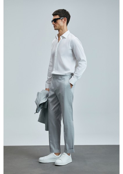 Samuel Smart Erkek Chino Pantolon Slim Fit Taş