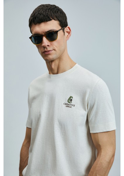 Olıvıa Modern Grafik T- Shirt Lacivert