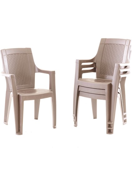 Efes 4 Kişilik Rattan Masa Sandalye Takımı Cappuccino fiyatları