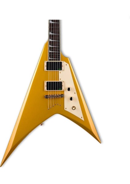 Kirk Hammett Signature Kh-V Metalik Gold Elektro Gitar