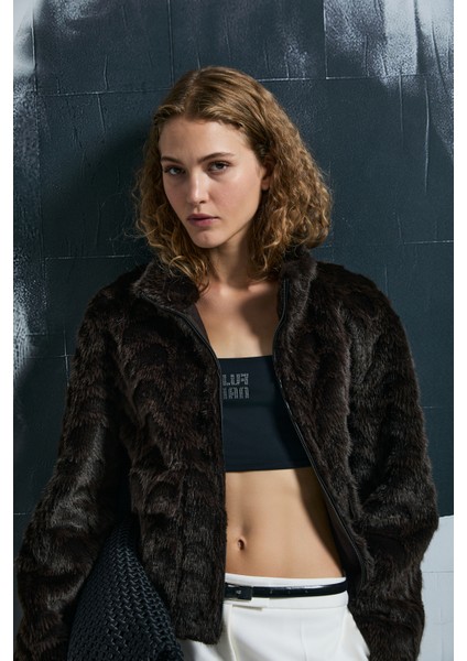 Protect Kadın Ceket Kahverengi