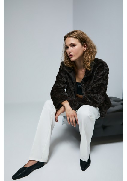 Protect Kadın Ceket Kahverengi