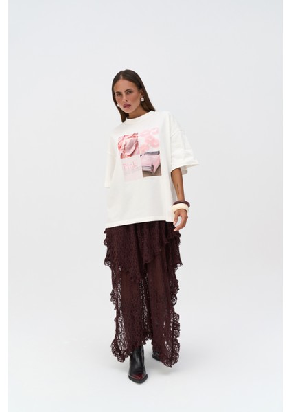 Ice Cream Oversize Beyaz T-Shirt fiyatları