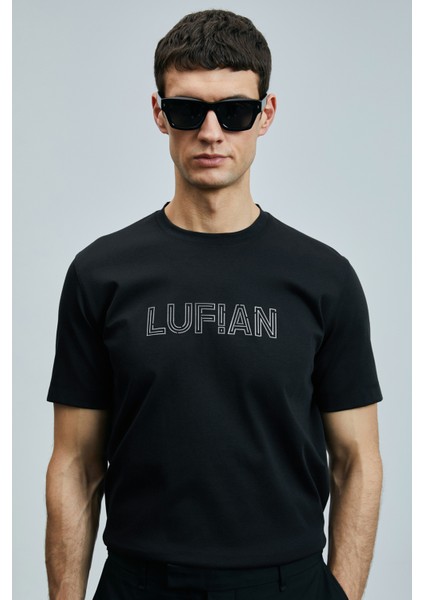 Thınk Modern Grafik T- Shirt Siyah