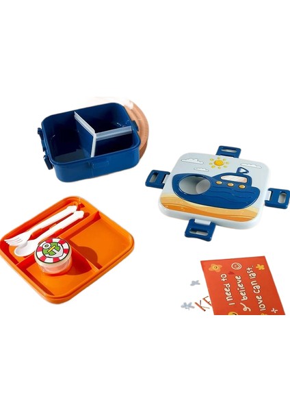 Öğrenciler Için Karikatür Gıda Sınıfı Taşınabilir Öğle Yemeği Kutusu (Yurt Dışından)