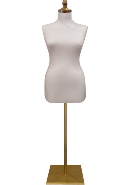 40 Beden Iğne Batabilen Terzi Mankeni Prova Mankeni Sünger Manken Gold Ayaklı Beyaz Kumaş Po-01 modelleri