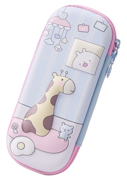 Çizgi Film 3D Stereo Ilkokul Çocuk Kalem Kutusu Sevimli Kalem Kutusu Pueva Yaratıcı Kalem Kutusu Kore Kalem Kutusu 3D Degrade Geyik (Yurt Dışından)