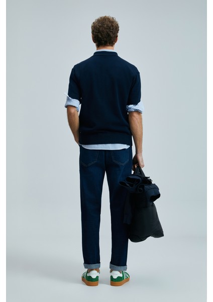 Moreno Smart Jean Erkek Pantolon Straight Fit Mavi