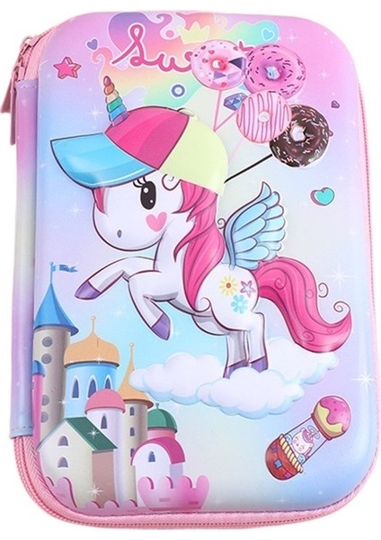 Yeni Stil Çizgi Film Sevimli Üç Boyutlu Kalem Kutusu Büyük Kapasiteli Çocuk Kalem Kutusu Erkek Kız Kalem Kutusu Öğrenci Kalem Çantası (Yurt Dışından)