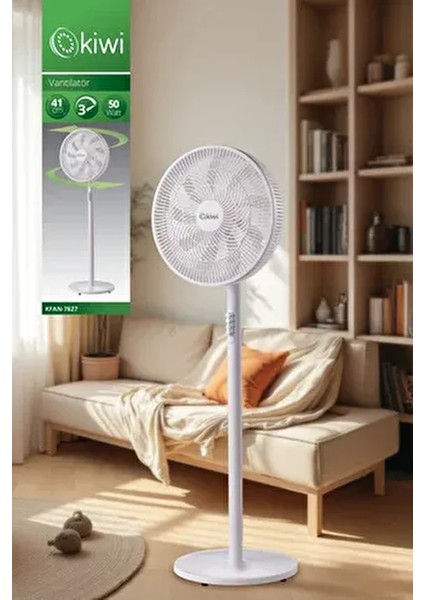 Ultra Sessiz Ayaklı Vantilatör 9 Kollu Pervane ile Geniş Hava Dağıtımı modelleri