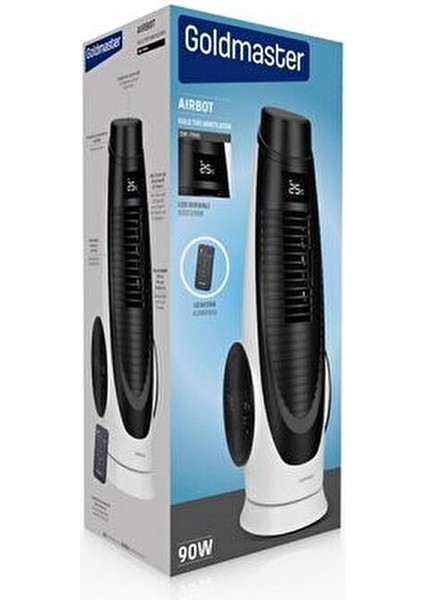 GM-7944 Airbot Kule Tipi Vantilatör 90 W Uzaktan Kumanda ile Geniş Salınım Açısı