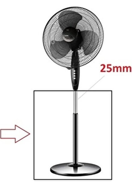 Vantilatör Ayağı Teleskopik Ayarlanabilir 38 Cm Simit Çapı 4200 Gr Ağırlık indirimleri