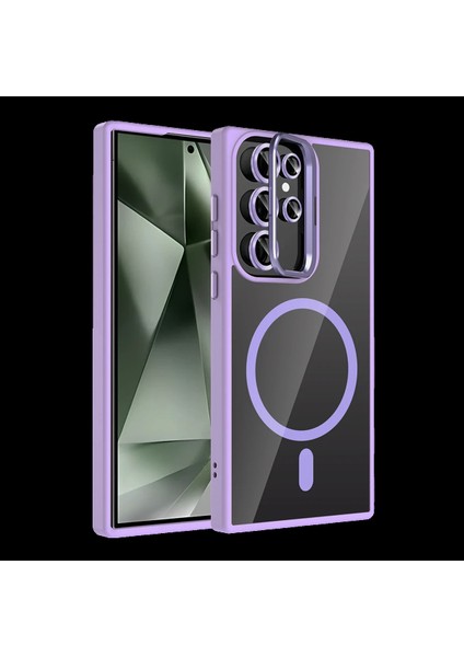 Samsung Galaxy S25 Ultra Remim Lensli Magsafe Standlı Kapak