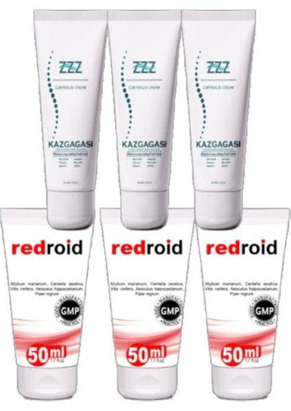 Kaz Gagası 100 ml Sırt Bel Kas Iskelet Kremi Redroid Hemeroid Için 50 ml Set Paket