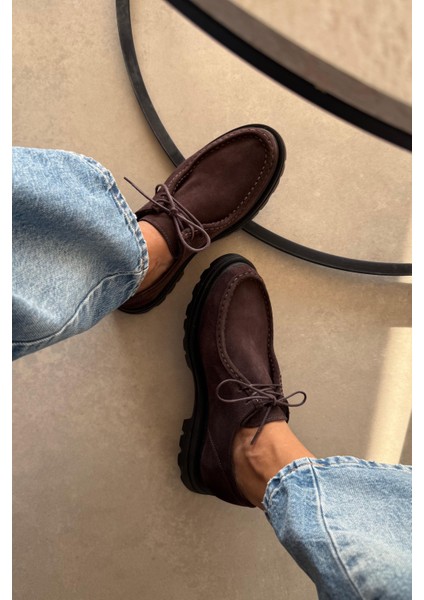 Berlin Kahverengi Hakiki Deri Ayakkabı indirimleri