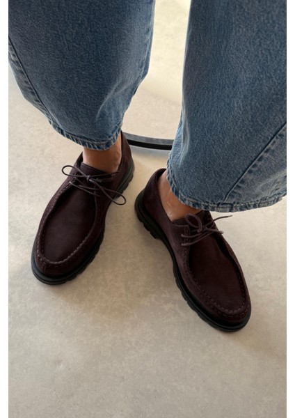 Berlin Kahverengi Hakiki Deri Ayakkabı