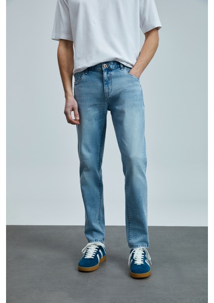 Nıcolo Smart Jean Erkek Pantolon Slim Fit Mavi