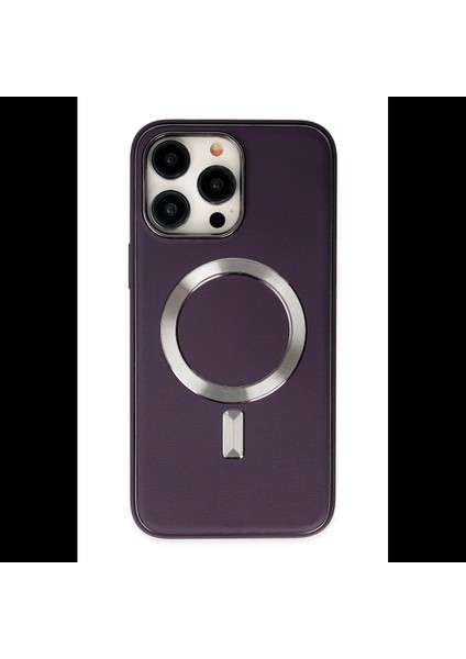 iPhone 13 Pro Max Kılıf Coco Deri Magneticsafe Silikon