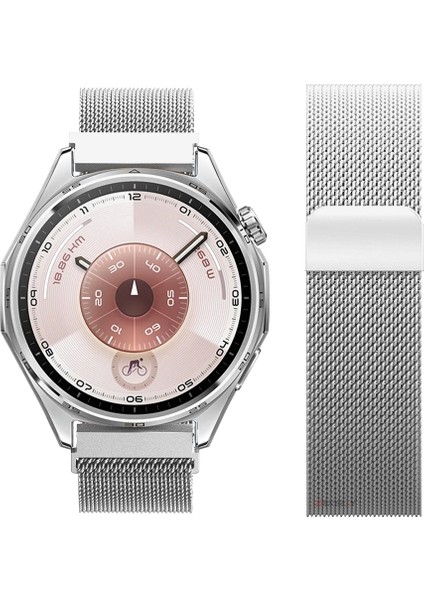 Huawei Watch Gt6 46MM Uyumlu Manyetik Milanese Loop Metal Kordon modelleri